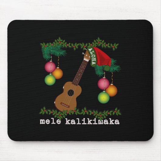 Uke Mele Kalikimaka Ukulele Kerstliedjes Aloha Muismat (Voorkant)