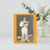 Uke Players Rock Briefkaart (Staand voorkant)
