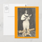 Uke Players Rock Briefkaart (Voorkant / Achterkant)
