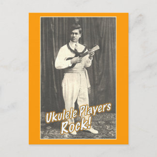 Uke Players Rock Briefkaart