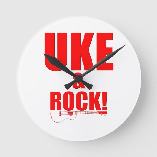 Uke & Rock Ronde Klok (Voorkant)