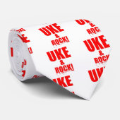Uke & Rock Stropdas (Opgerold)