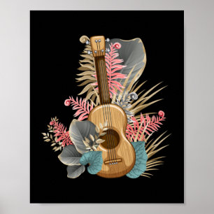 Uke Ukulele Guitar - Muzikant gitarist Ukulele Poster