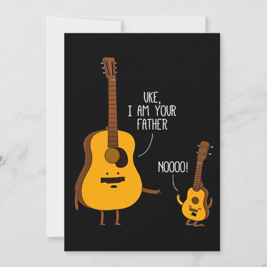 Uke Ukulele Ik ben je vader papa Gift. Aankondiging (Voorkant)