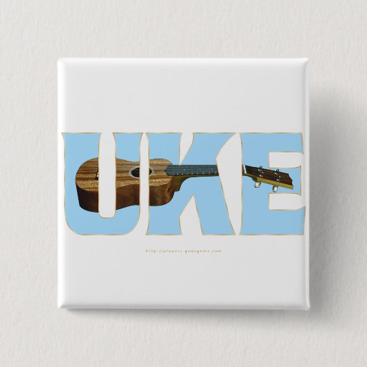UKE VIERKANTE BUTTON 5,1 CM (Voorkant)