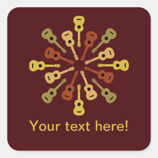 Ukelele aangepaste stickers (Voorkant)