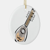 Ukelele, acht string, grafisch afbeelding ontwerp keramisch ornament (Rechts)