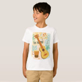 Ukelele Colage T-shirt (Voorkant volledig)