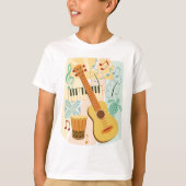 Ukelele Colage T-shirt (Voorkant)