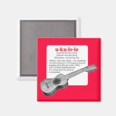 Ukelele Definitie Magneet (Voorkant / Achterkant)