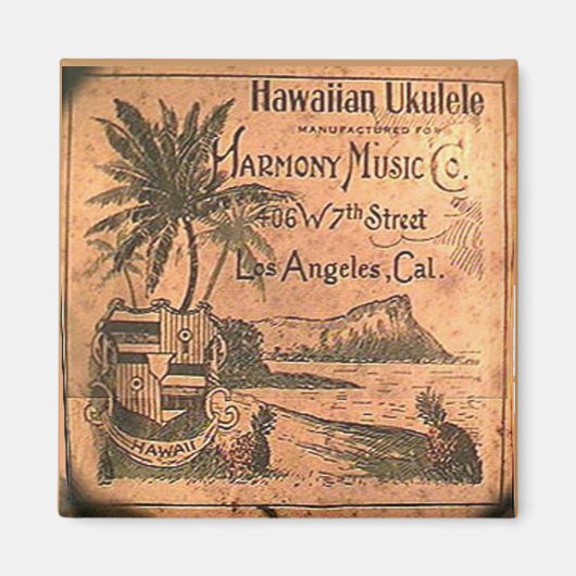  Ukelele Label Magnet (Voorkant)