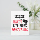 ukelele ontwerp briefkaart (Staand voorkant)