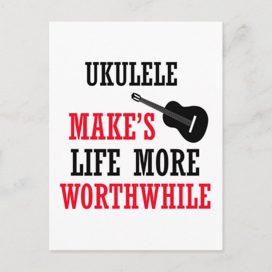 ukelele ontwerp briefkaart (Voorkant)