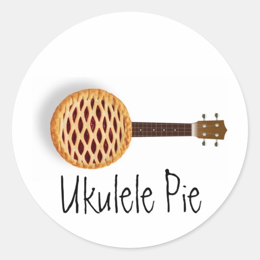 Ukelele Pie Stickers (Voorkant)