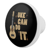 Ukelele Pun Uke kan het grappige Hawaiiaanse spele Keramische Knop (Rechts)