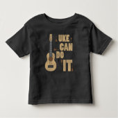 Ukelele Pun Uke kan het grappige Hawaiiaanse spele Kinder Shirts (Voorkant)