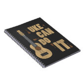 Ukelele Pun Uke kan het grappige Hawaiiaanse spele Notitieboek (Rechterzijde)