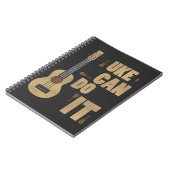 Ukelele Pun Uke kan het grappige Hawaiiaanse spele Notitieboek (Linkerzijde)