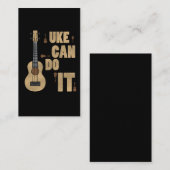 Ukelele Pun Uke kan het grappige Hawaiiaanse spele Visitekaartje (Voorkant / Achterkant)