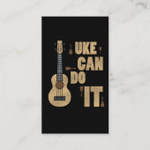 Ukelele Pun Uke kan het grappige Hawaiiaanse spele Visitekaartje (Voorkant)
