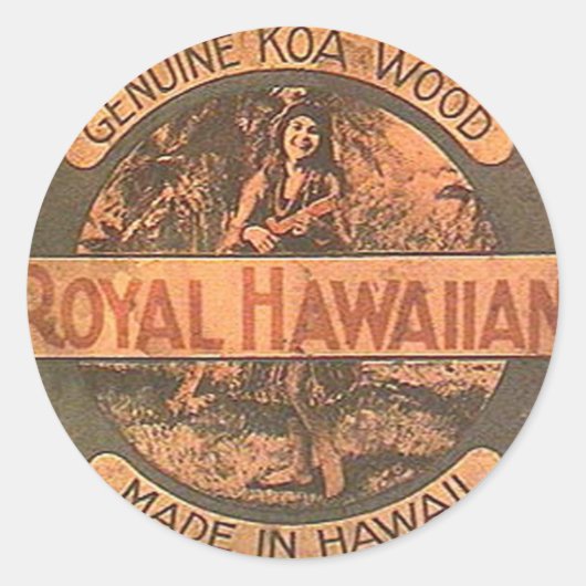 ukelele Sticker (Voorkant)