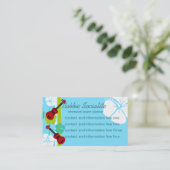 Ukelele Time. Visitekaartje (Staand voorkant)