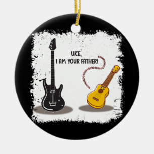 Ukelele Uke Ik ben je vader grappige Guitar Keramisch Ornament