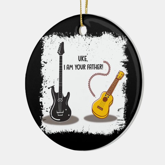 Ukelele Uke Ik ben je vader grappige Guitar Keramisch Ornament (Links)