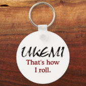 Ukemi is hoe ik witte Sleutelhanger kan rollen (Voorkant)