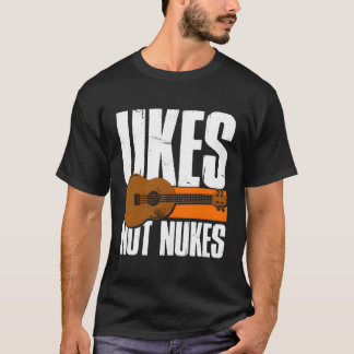 Ukes niet Nukes Hawaïaanse gitaar Uke speler T-shirt