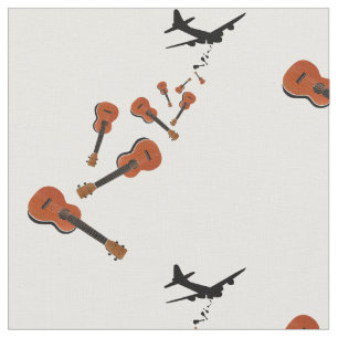 Ukes niet nukes Ukulele t-shirt Stof