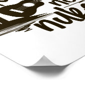 Ukes not Nukes Ukulele Player Hawaiian Musicus Poster (Hoek)