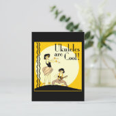Ukes zijn Cool. Briefkaart (Staand voorkant)