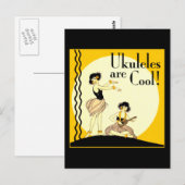 Ukes zijn Cool. Briefkaart (Voorkant / Achterkant)