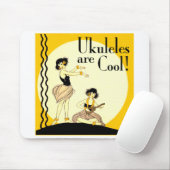 Ukes zijn Cool. Mousepad Muismat (Met muis)