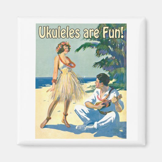 Ukes zijn leuk! Magneet (Voorkant)