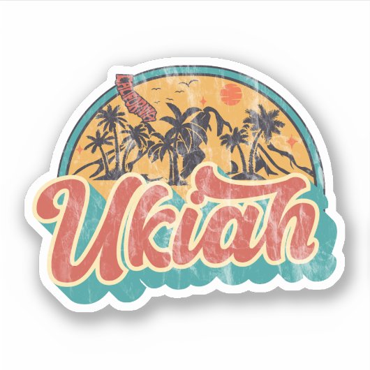 Ukiah, Californië Sticker (Voorkant)