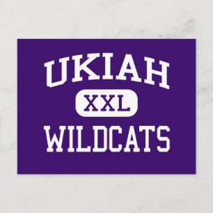 Ukiah - Wildcats - High School - Ukiah California Briefkaart
