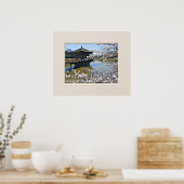 Ukimi-do Pavilion: Cherry Blossom ポ タ ー Poster (Keuken)