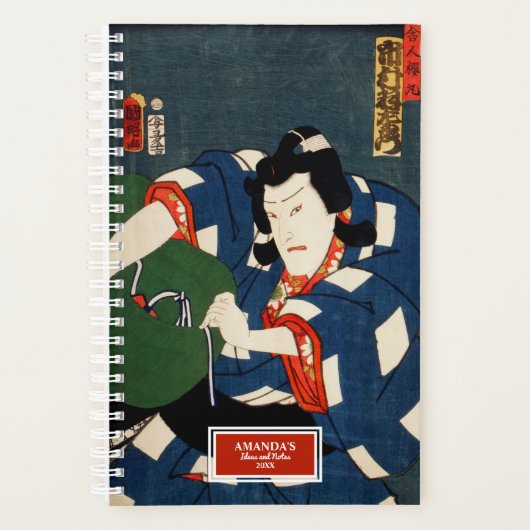 Ukiyo-e Actor Illustration Toyohara Kunichika Planner (Voorkant)