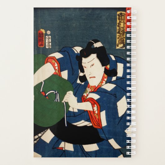 Ukiyo-e Actor Illustration Toyohara Kunichika Planner (Achterkant)