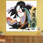 Ukiyo-e Art of Kabuki Canvas Afdruk (Insitu (Woonkamer))