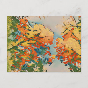 Ukiyo-e Autumn Briefkaart