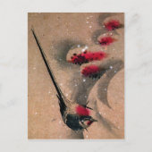 Ukiyo-e Bird Briefkaart (Voorkant)