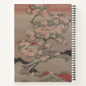 Ukiyo-e Bloeiende Boom Notitieboek (Achterkant)