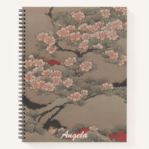 Ukiyo-e Bloeiende Boom Notitieboek