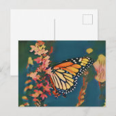 Ukiyo-e Butterfly Briefkaart (Voorkant / Achterkant)