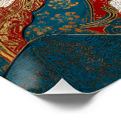 Ukiyo-e Cat | Japanse kunst Perfect Poster (Hoek)