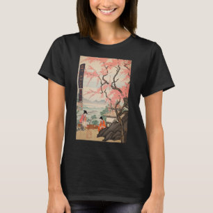 Ukiyo-e Cherry Blossom Mountains Japans T-shirt