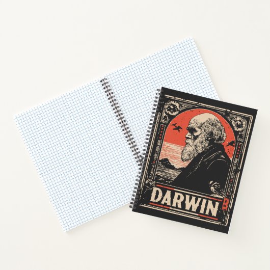 Ukiyo-e Darwin | Portret van de evolutietheorie Notitieboek (Binnen)
